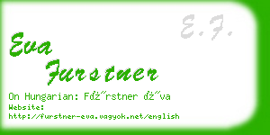 eva furstner business card